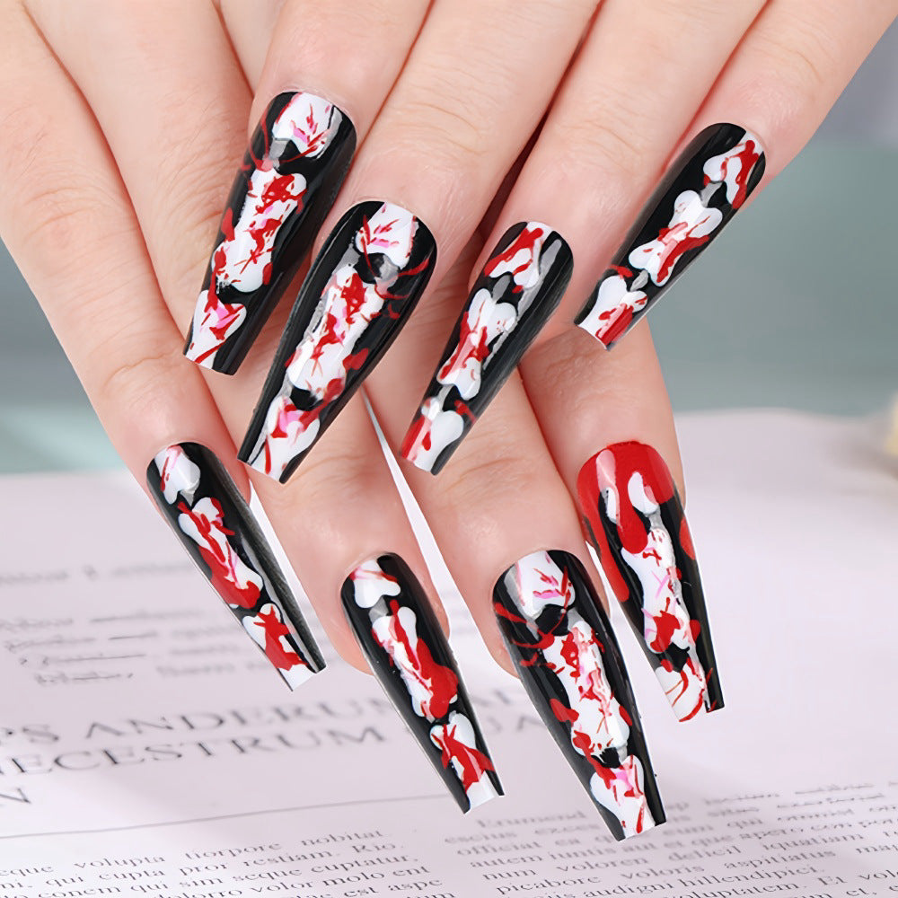 Creative art nails with exciting splatter pattern Acalora