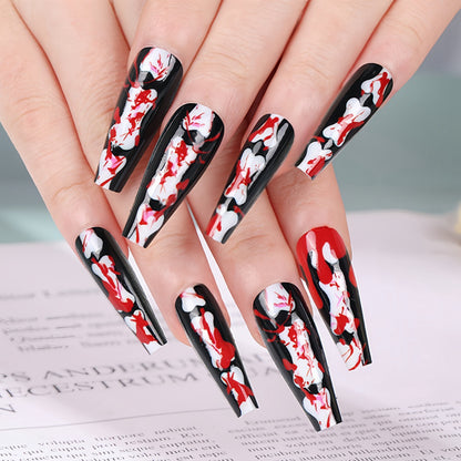 Creative art nails with exciting splatter pattern Acalora