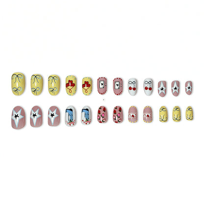 Playful Artistic Nail Art Set Acalora