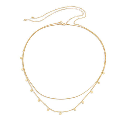 Layered Disc Necklace Acalora