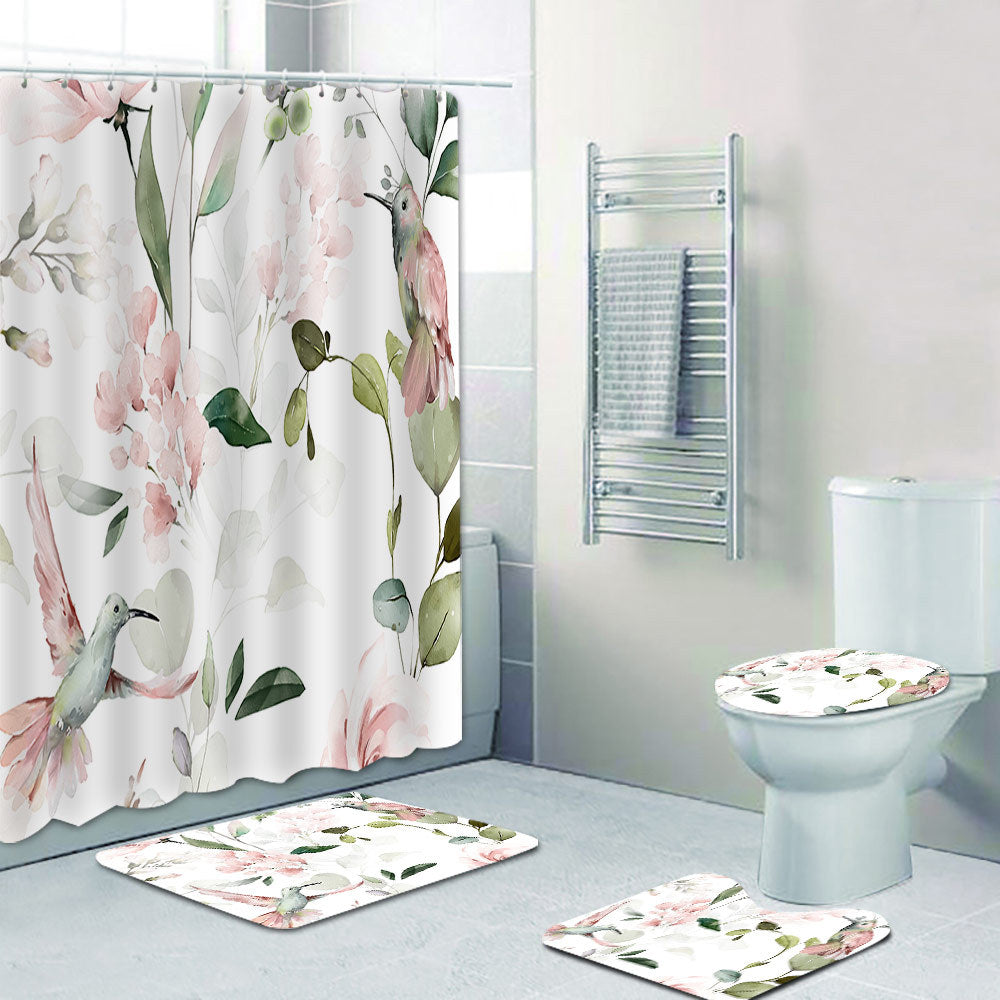 Floral Patterned Shower Curtain