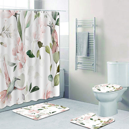 Floral Patterned Shower Curtain