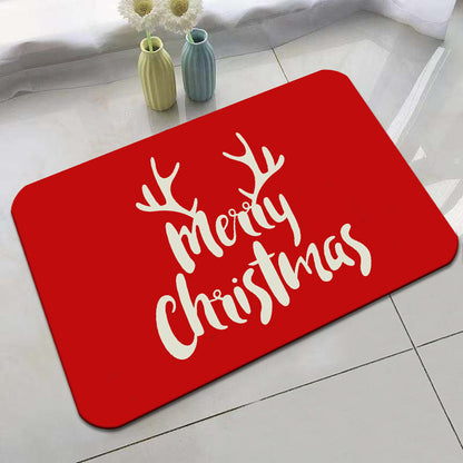 Festive Holiday-Themed Bath Mat