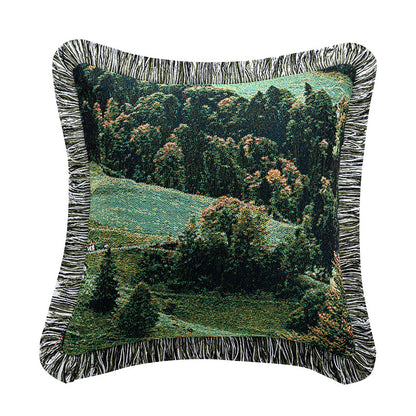 Scenic Nature-Themed Decorative Pillow