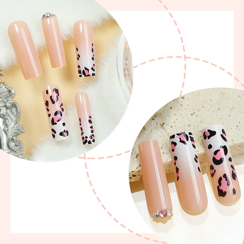 Artistic Leopard Print Press-On Nail Kit Acalora