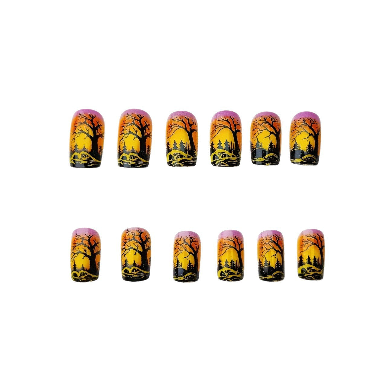 Dramatic Halloween-Themed Nail Art Acalora