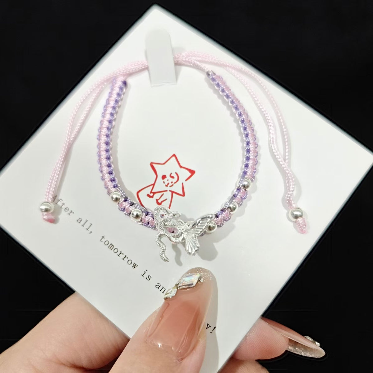 Adjustable Butterfly Charm Bracelet Acalora