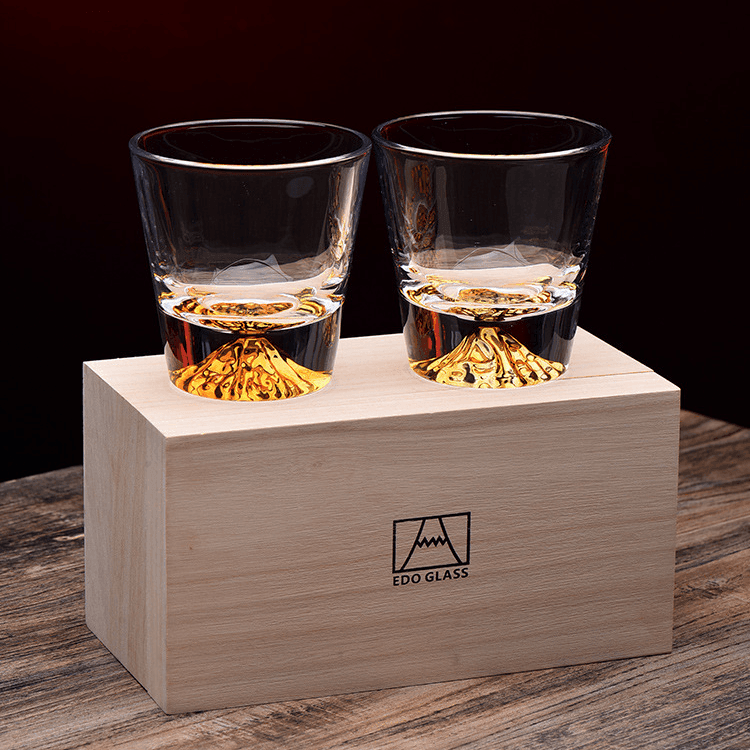 Japanese Mount Fuji Whisky Glass Sets | Karnz