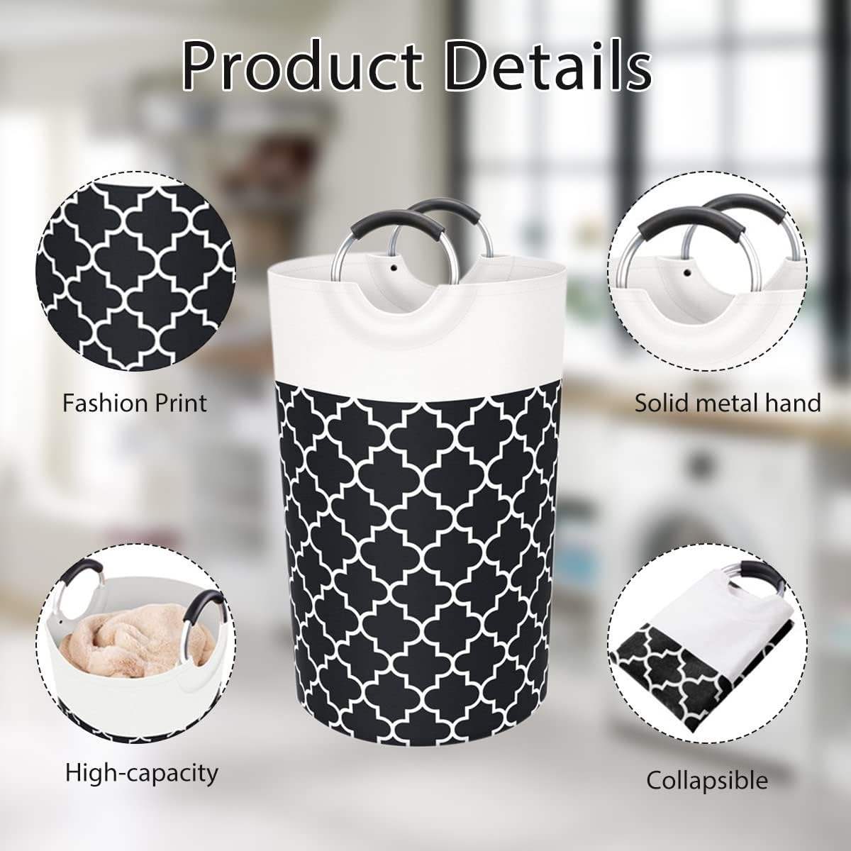 Stylish storage bucket with handles Acalora