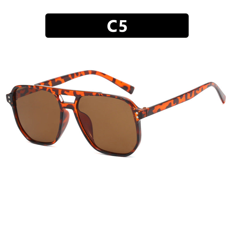 Women's oversized sunglasses with geometric design and UV protection Karnz