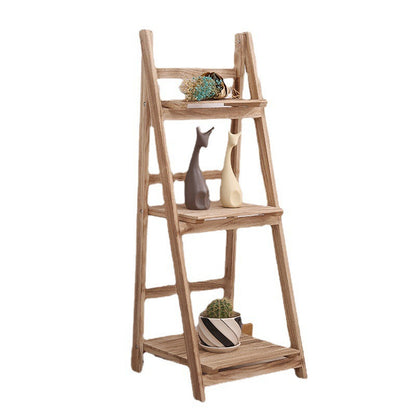 Multi-Tiered Wooden Ladder Shelf Acalora