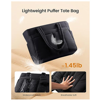 Spacious Quilted Work Tote Acalora