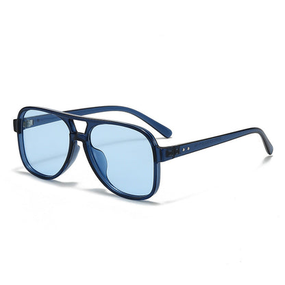 Men's Oversized Transparent Square Glasses Bowlift