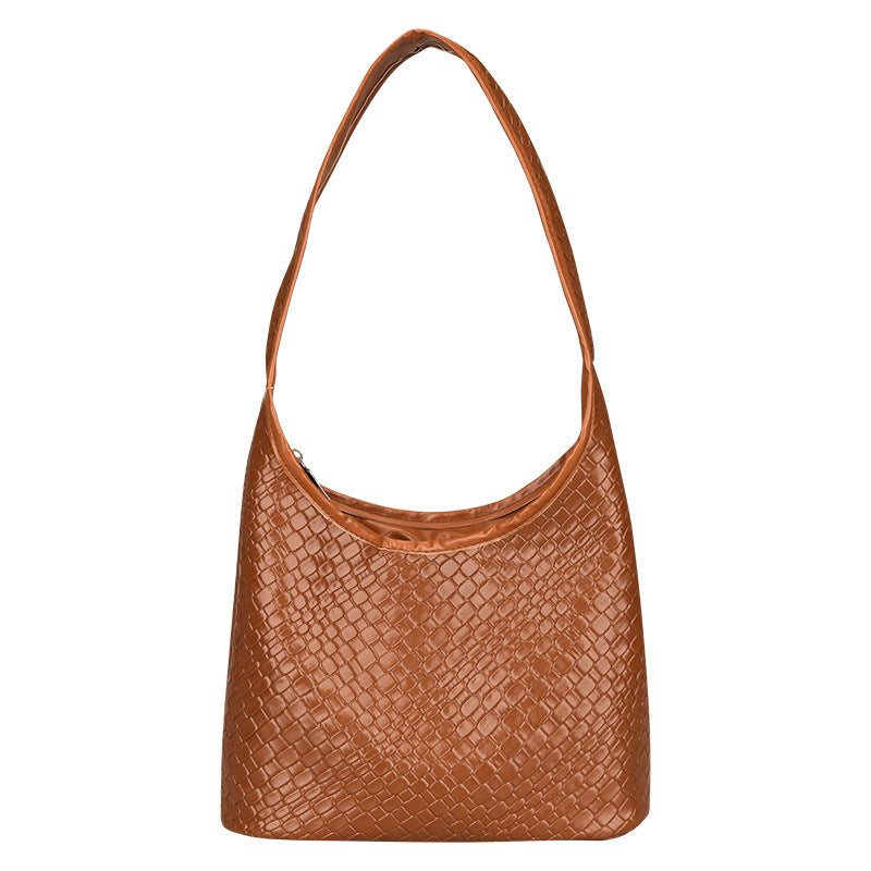 Textured Woven Hobo Bag Acalora