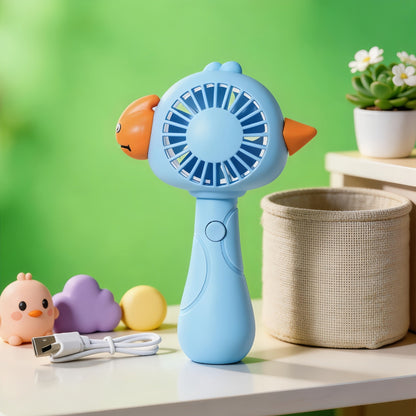 Ladies' Portable Handheld Fan with Animal Design Karnz
