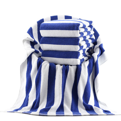 Large Beach Towel With Stylish Stripe Pattern Bowlift