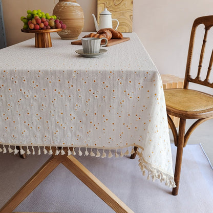 Decorative Fringe Tablecloth