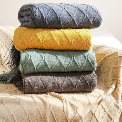 Unisex Cozy Knit Blanket