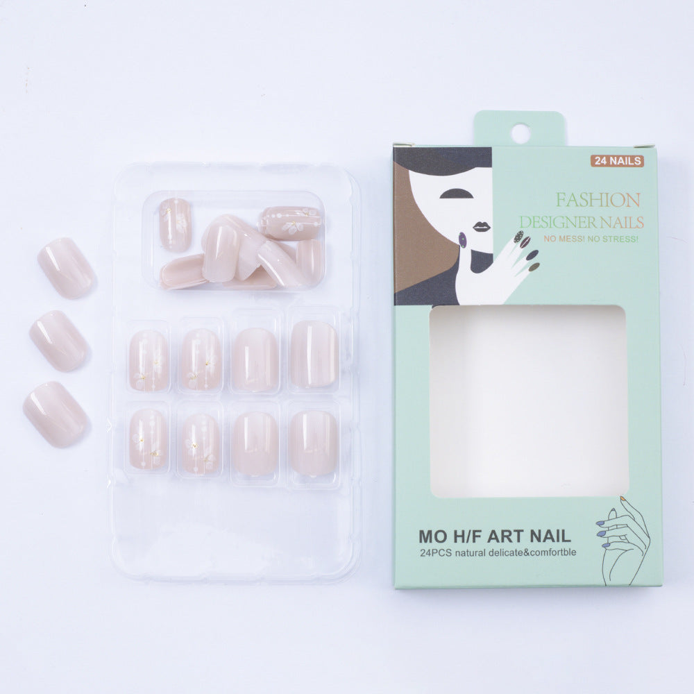 Delicate artificial nails with floral details Acalora