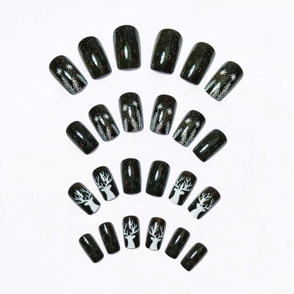 Festive Winter-Themed Nail Art Acalora