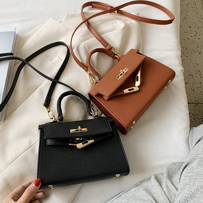 Structured Faux Leather Handbag Acalora