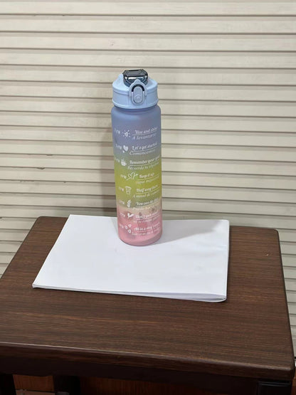 Women's Motivational Water Bottle with Time Markers Kalsten
