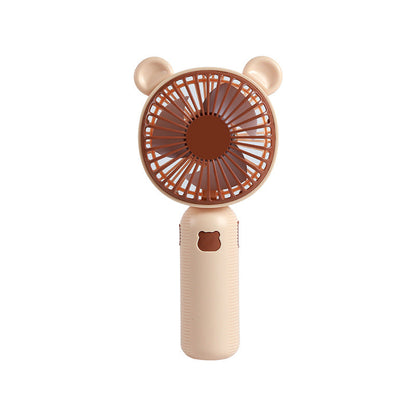 Unisex Portable Handheld Fan with Cute Bear Design Brehn