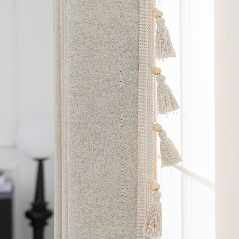 Decorative curtain with tassel trim Acalora