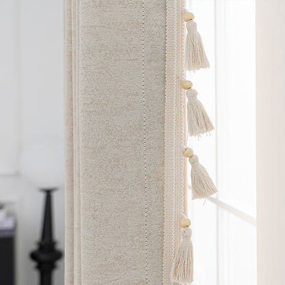 Decorative curtain with tassel trim Acalora