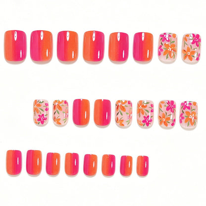 Floral Gel Nail Art Tips Acalora