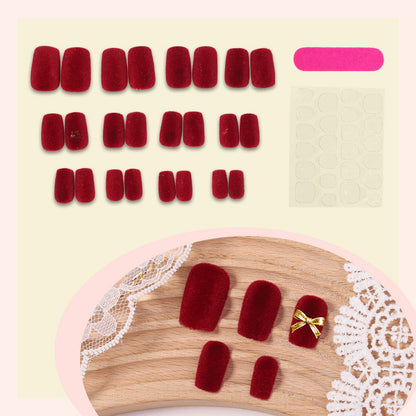 Velvet Press-On Nail Set Acalora