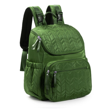 Quilted Multi-Pocket Backpack Acalora