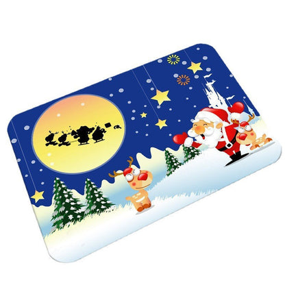 Festive Holiday-Themed Bath Mat