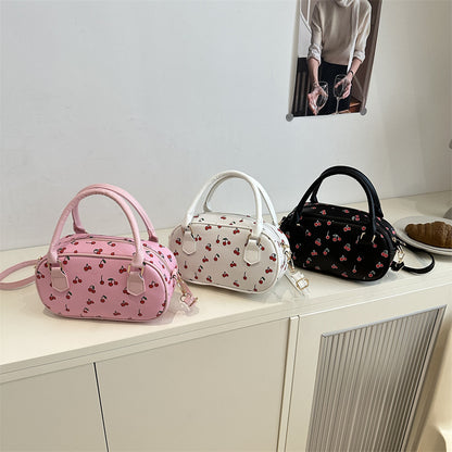 Playful Cherry Print Mini Handbag Acalora