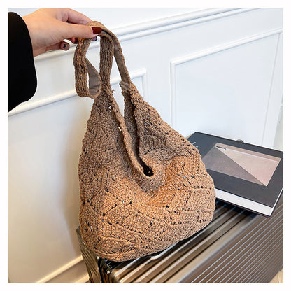 Floral Embellished Crochet Shoulder Bag Acalora