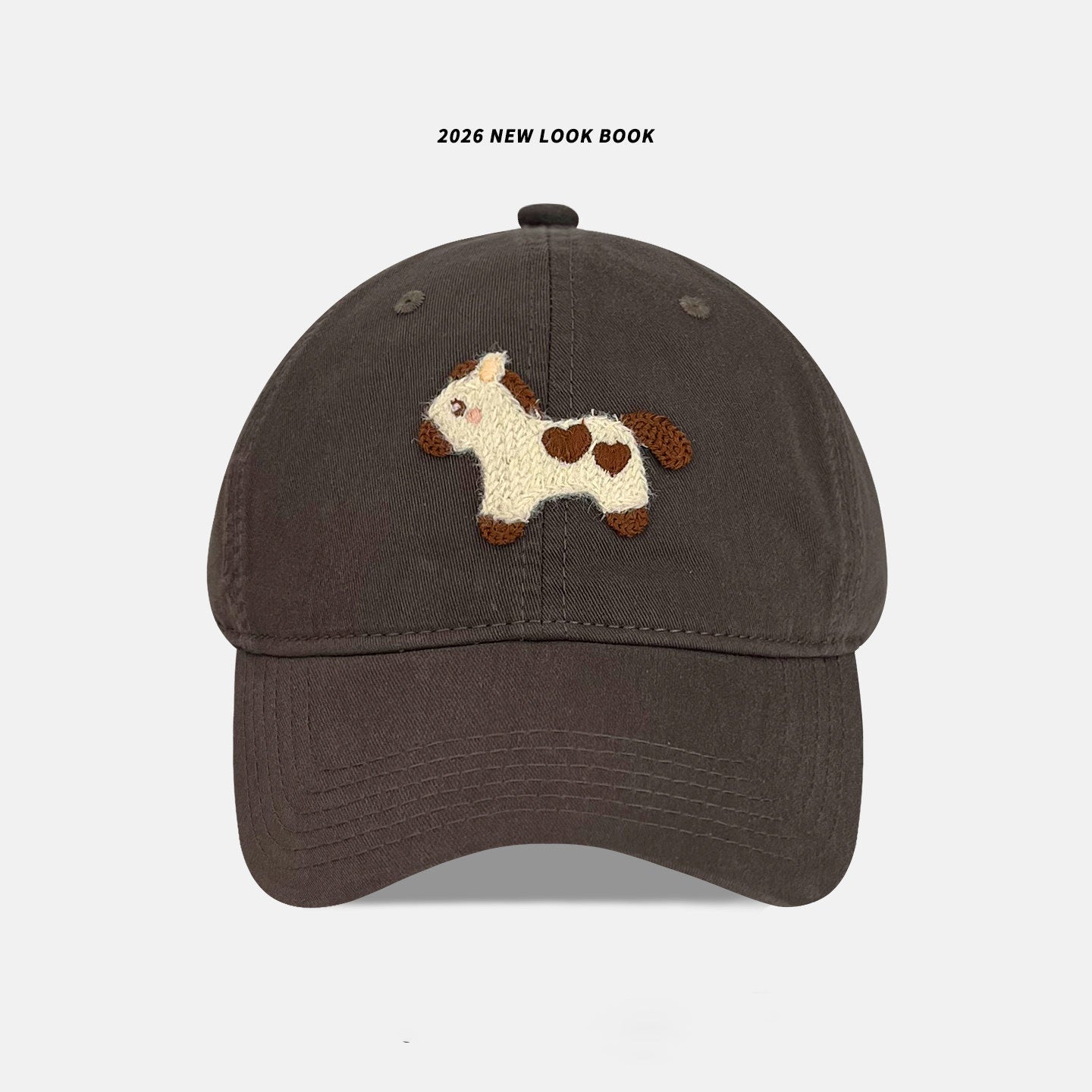 Playful Embroidered Animal Baseball Cap