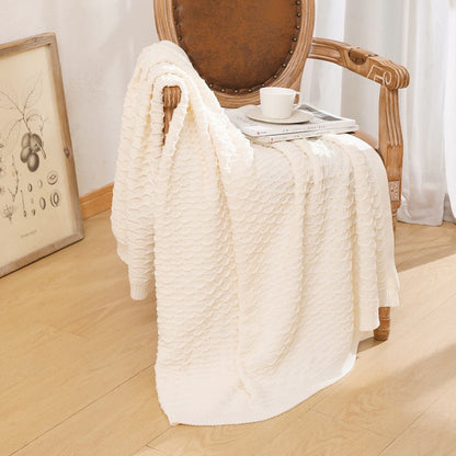 Cozy Knitted Throw Blanket