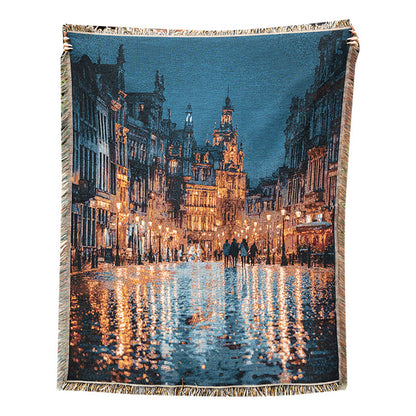 Scenic Landscape Tapestry Blanket
