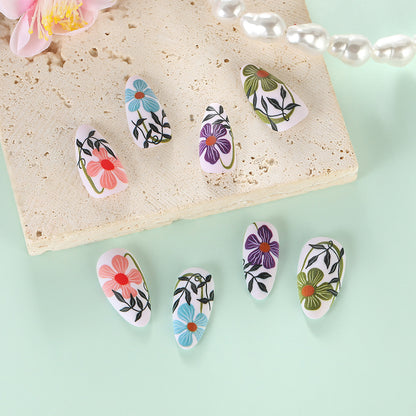 Artificial nails with floral accent Acalora