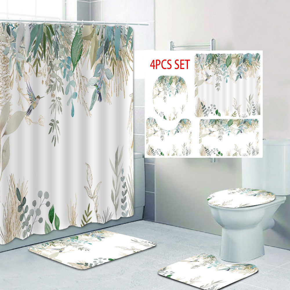 Floral Lavender Pattern Shower Curtain