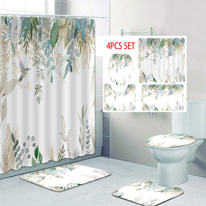 Floral Lavender Pattern Shower Curtain