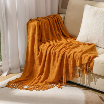 Unisex Cozy Knitted Throw Blanket