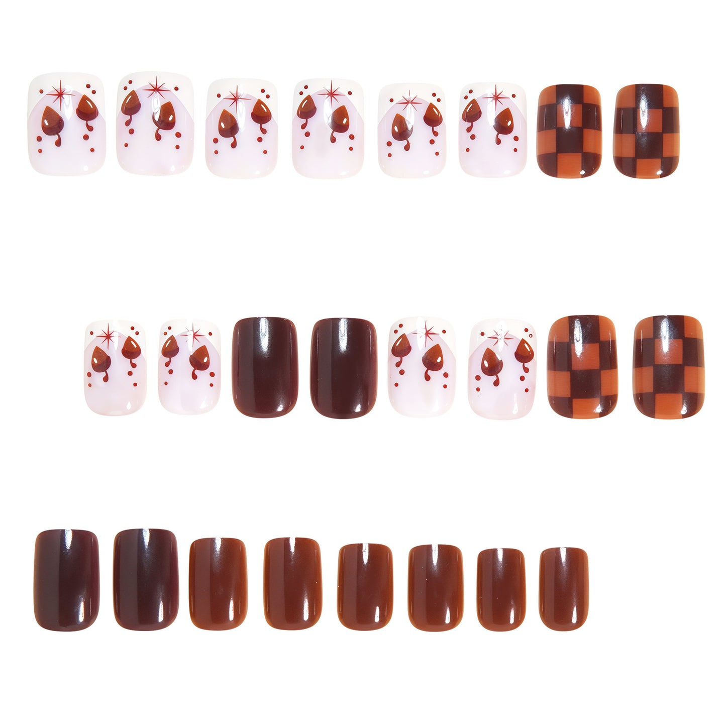 Artistic Square Nail Art Design Acalora
