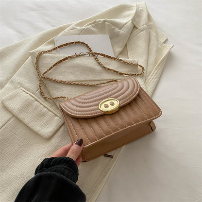 Quilted Chain Link Crossbody Handbag Acalora