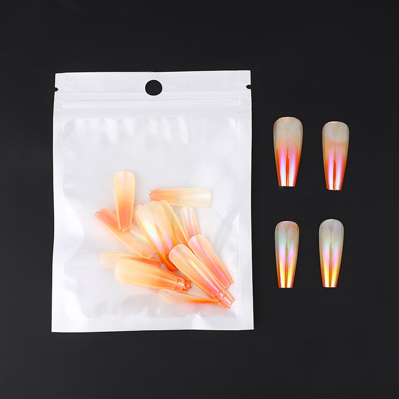 Trendy gradient design artificial nails Acalora