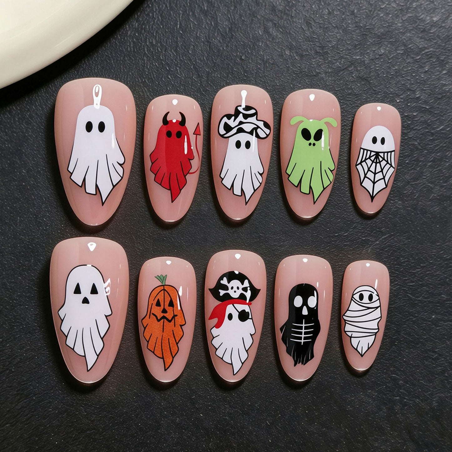 Halloween-themed Press-On Nail Art Kit Acalora