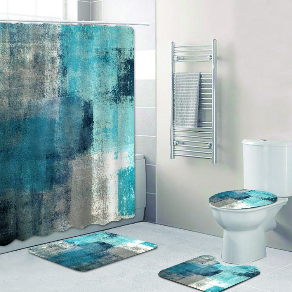 Scenic Beach-Themed Shower Curtain