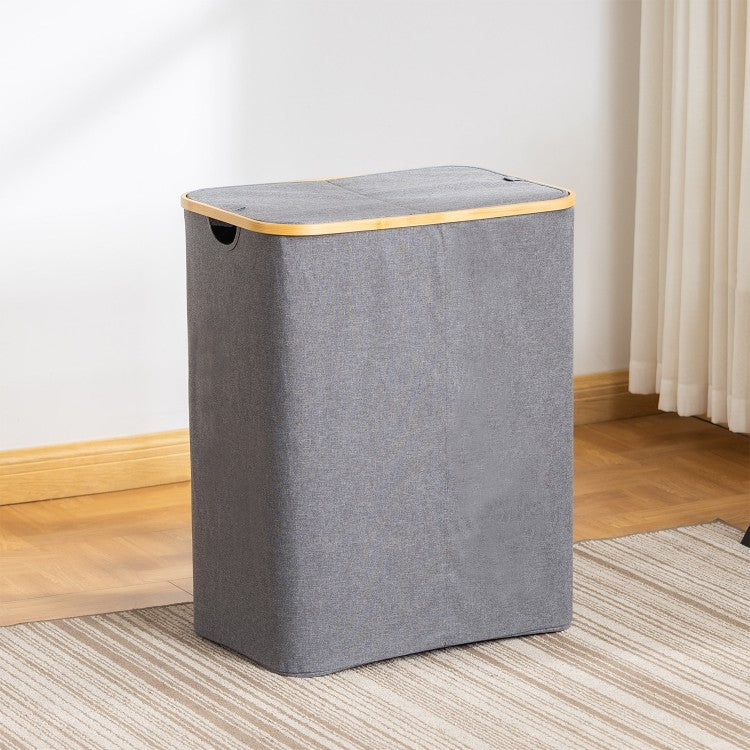High-quality laundry basket with lid and handle Acalora