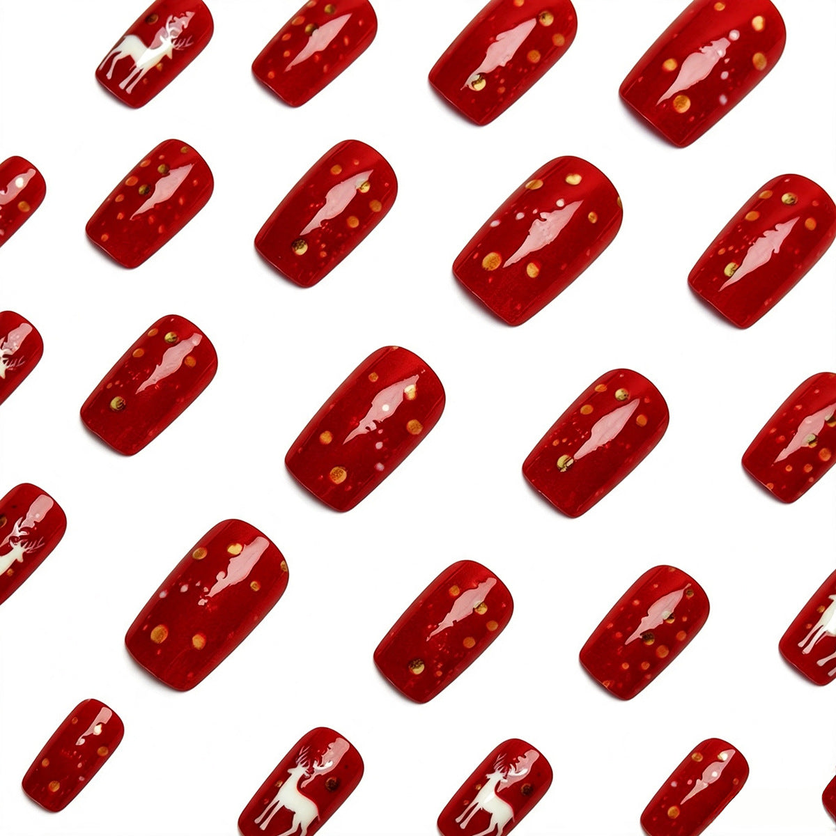 Holiday-Themed 3D Reindeer Nail Art Acalora