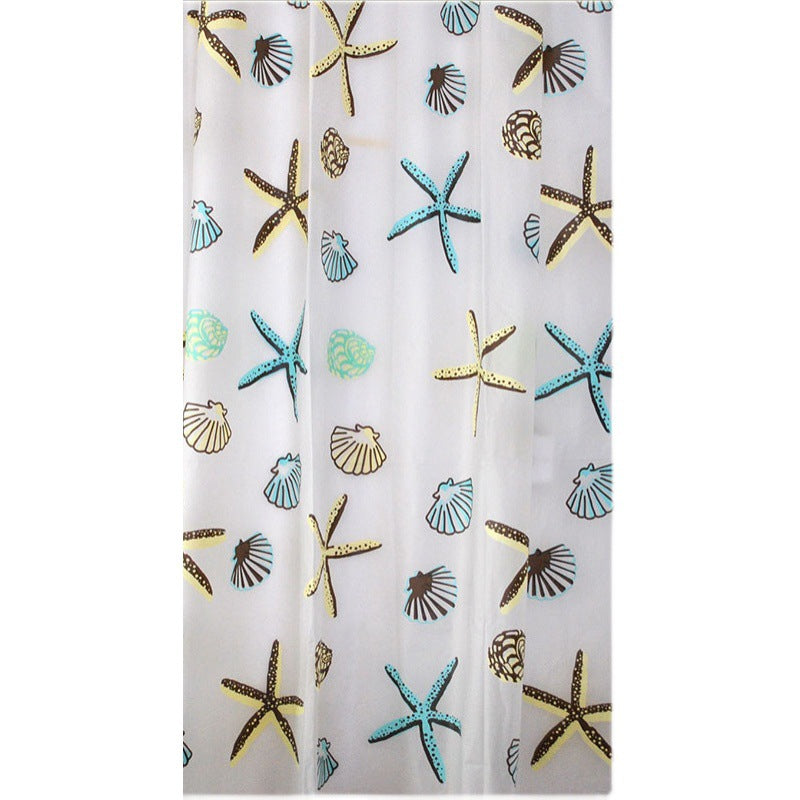 Coastal-Themed Shower Curtain